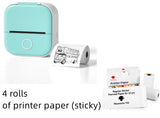 Portable Mini Thermal Label Printer Home Photo Printer Student Wrong
